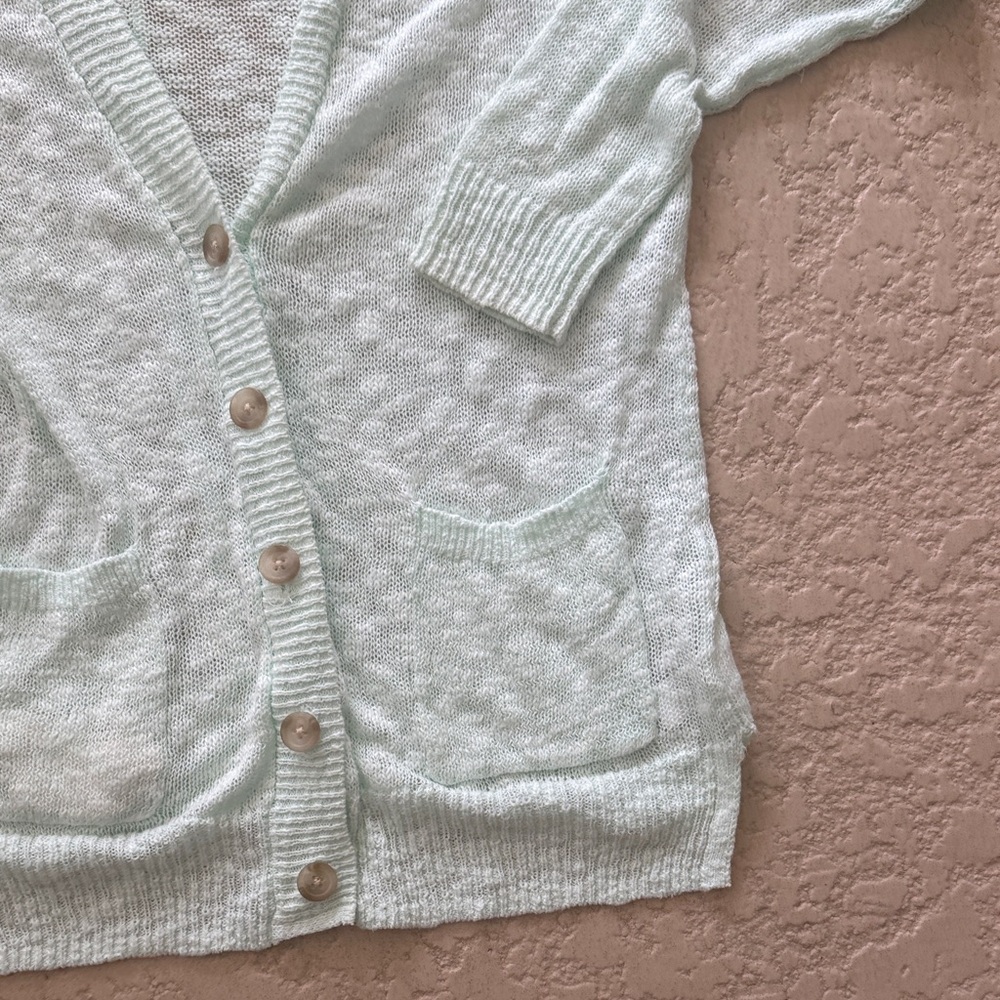 GAP Mint Green Women's Cardigan - Picture 3 of 5